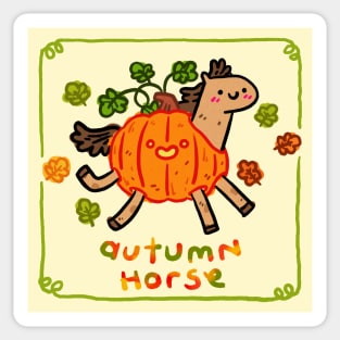 Autumn Horse Sticker